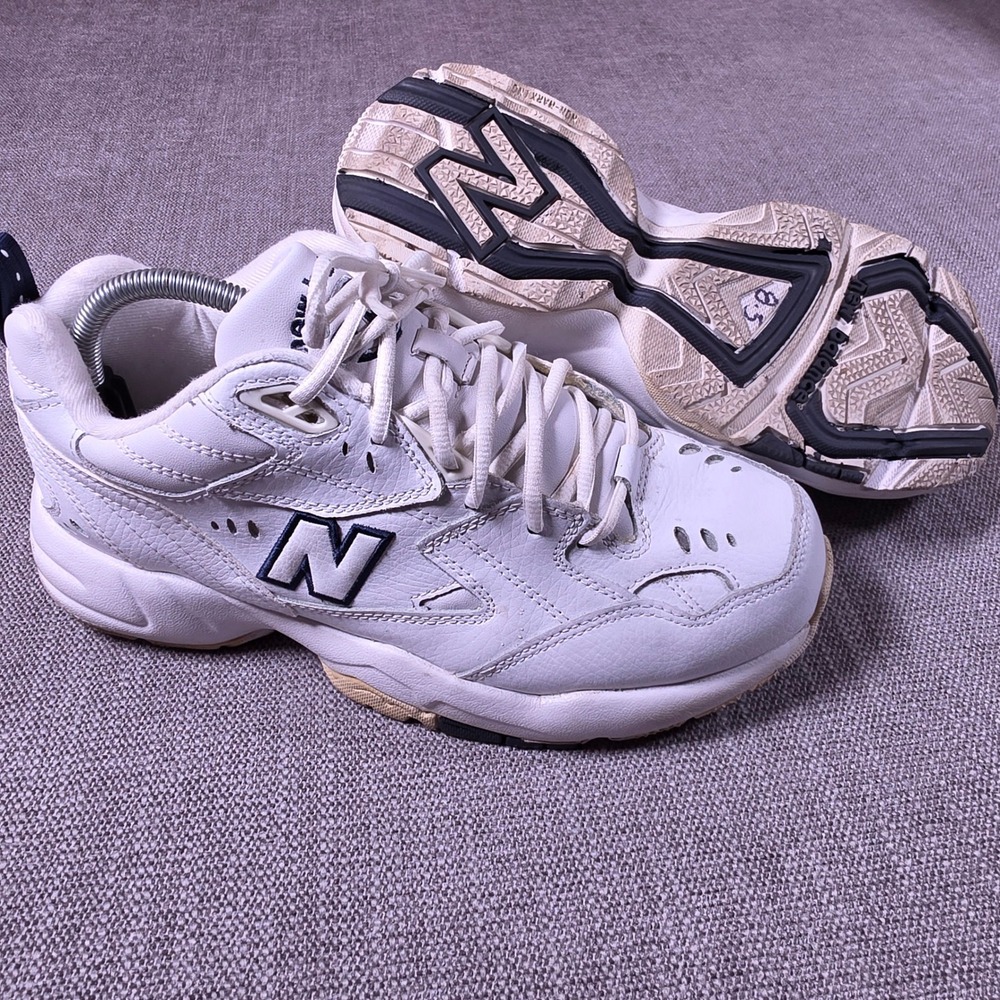 New Balance 608 MX608WT Mens 8.5 White Leather 4E Extra Wide Cross Training Shoe
